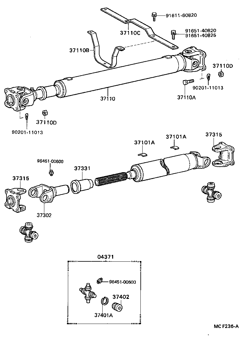  DYNA 200 |  PROPELLER SHAFT UNIVERSAL JOINT