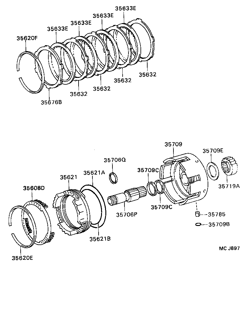  DYNA 200 |  CENTER SUPPORT PLANETARY SUN GEAR ATM