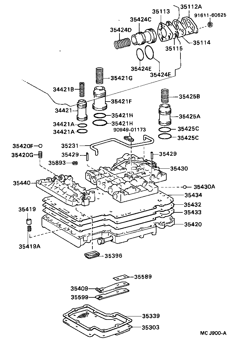  DYNA 200 |  VALVE BODY OIL STRAINER ATM