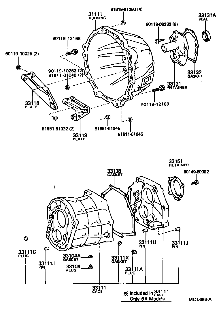  HILUX |  CLUTCH HOUSING TRANSMISSION CASE MTM