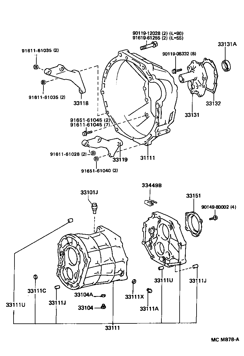  LITEACE VAN WAGON |  CLUTCH HOUSING TRANSMISSION CASE MTM