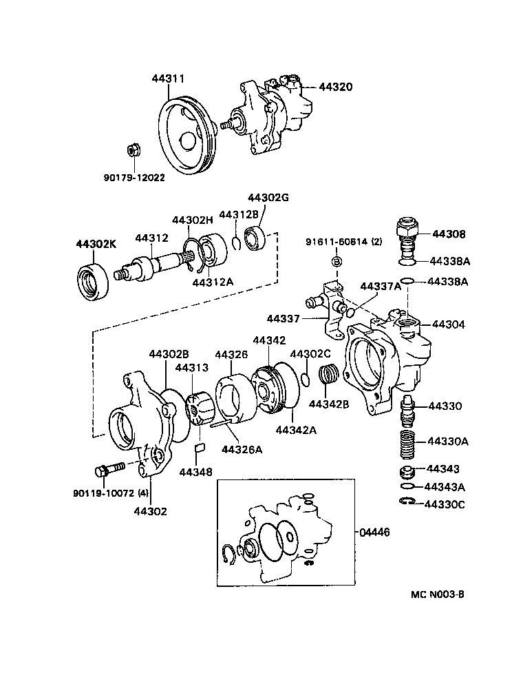  LITEACE VAN WAGON |  VANE PUMP RESERVOIR POWER STEERING