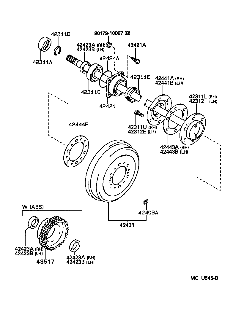  4RUNNER |  REAR AXLE SHAFT HUB