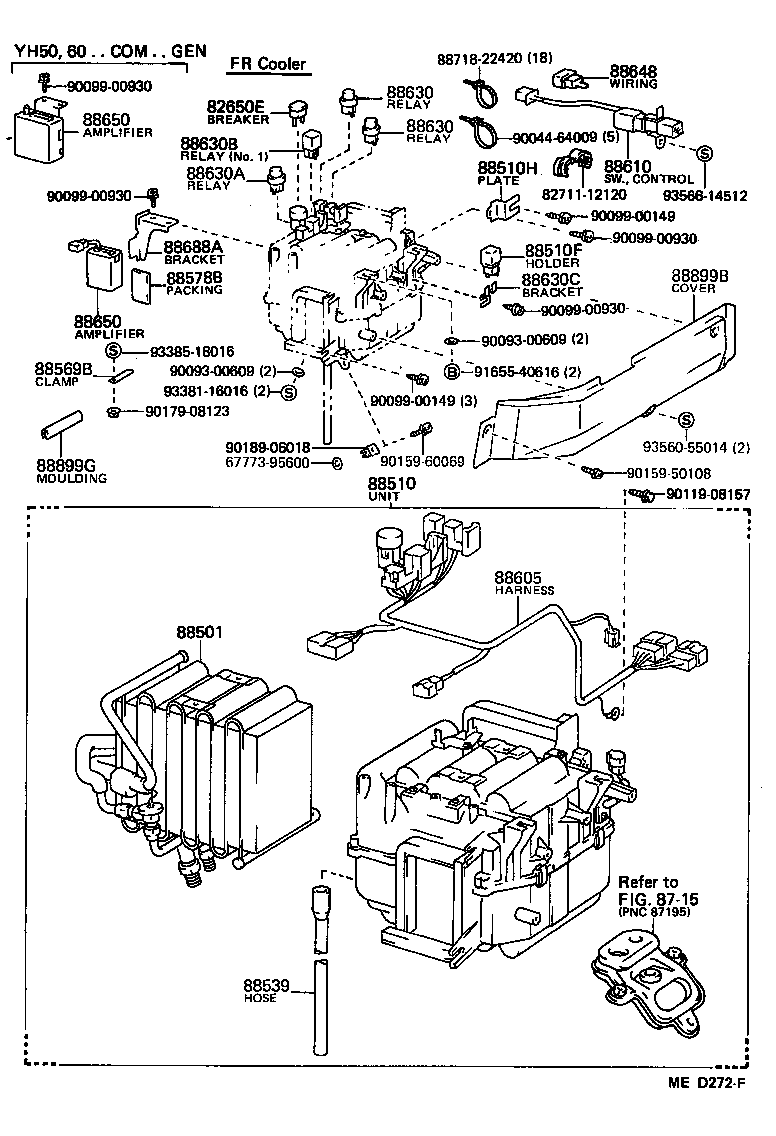  HIACE VAN COMUTER |  HEATING AIR CONDITIONING COOLER UNIT