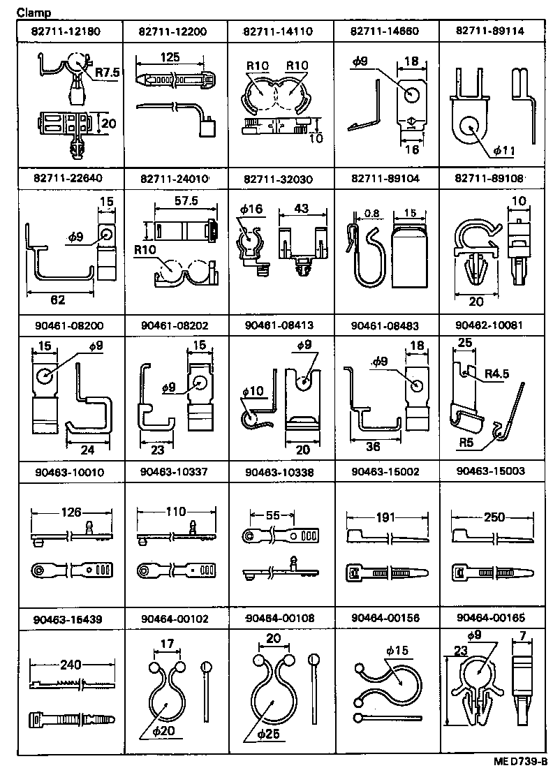  HILUX |  WIRING CLAMP