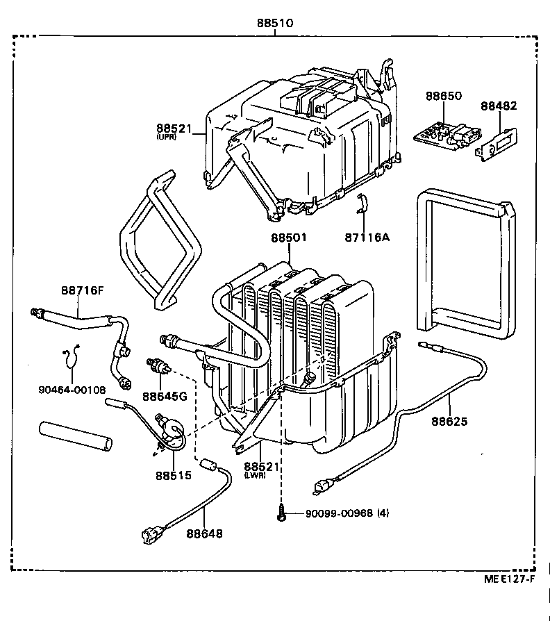  HILUX |  HEATING AIR CONDITIONING COOLER UNIT