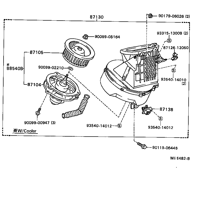  HILUX |  HEATING AIR CONDITIONING HEATER UNIT BLOWER