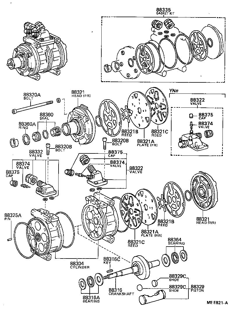  HILUX |  HEATING AIR CONDITIONING COMPRESSOR