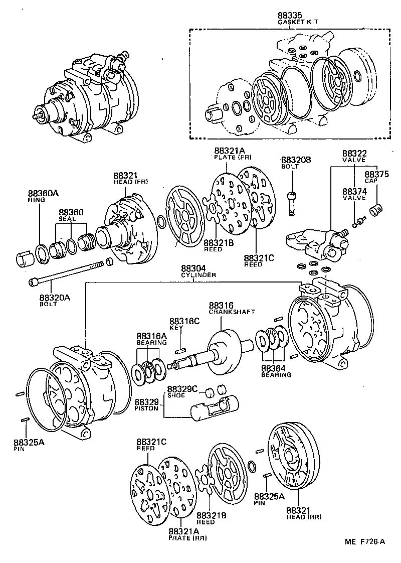  LAND CRUISER 70 |  HEATING AIR CONDITIONING COMPRESSOR