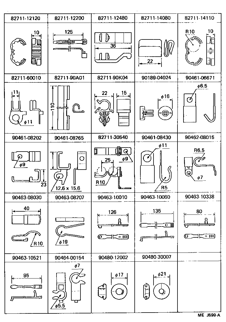  LAND CRUISER 60 |  WIRING CLAMP