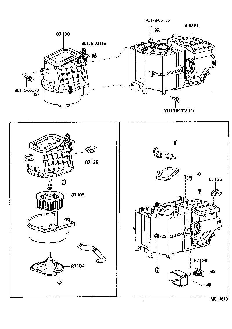  LAND CRUISER 60 |  HEATING AIR CONDITIONING HEATER UNIT BLOWER