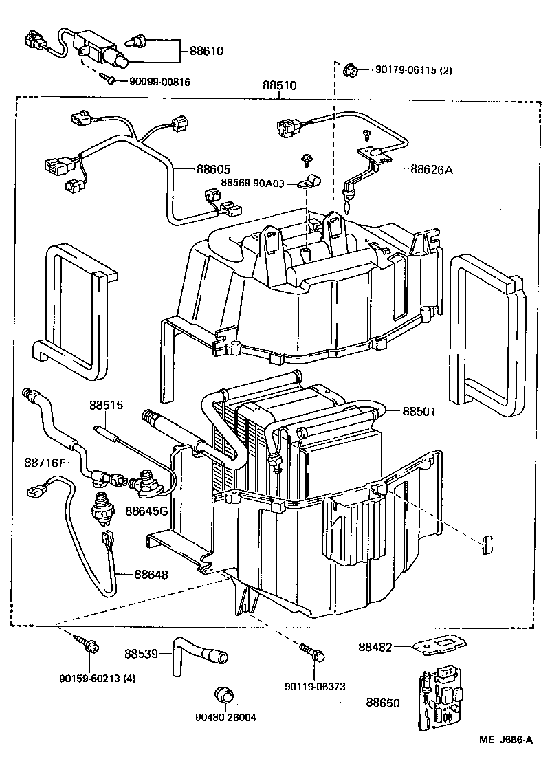  LAND CRUISER 60 |  HEATING AIR CONDITIONING COOLER UNIT