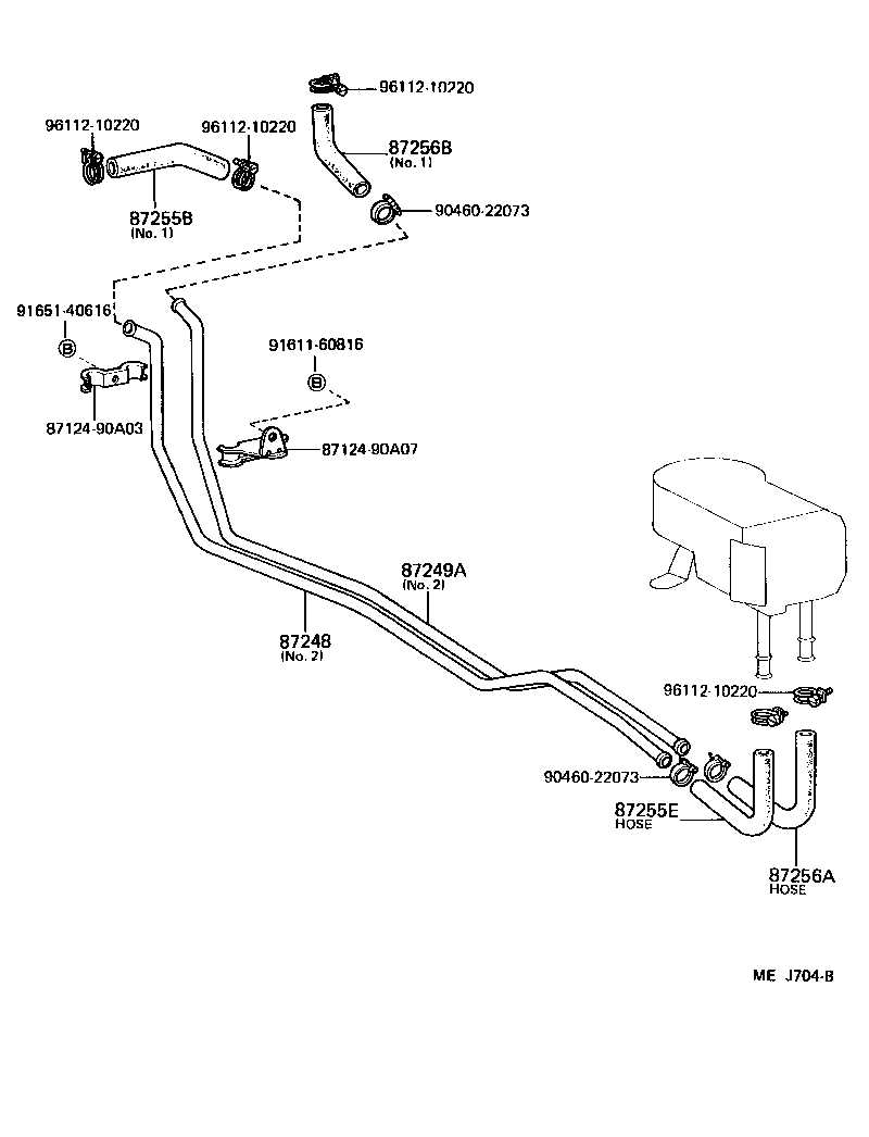  LAND CRUISER 60 |  HEATING AIR CONDITIONING WATER PIPING