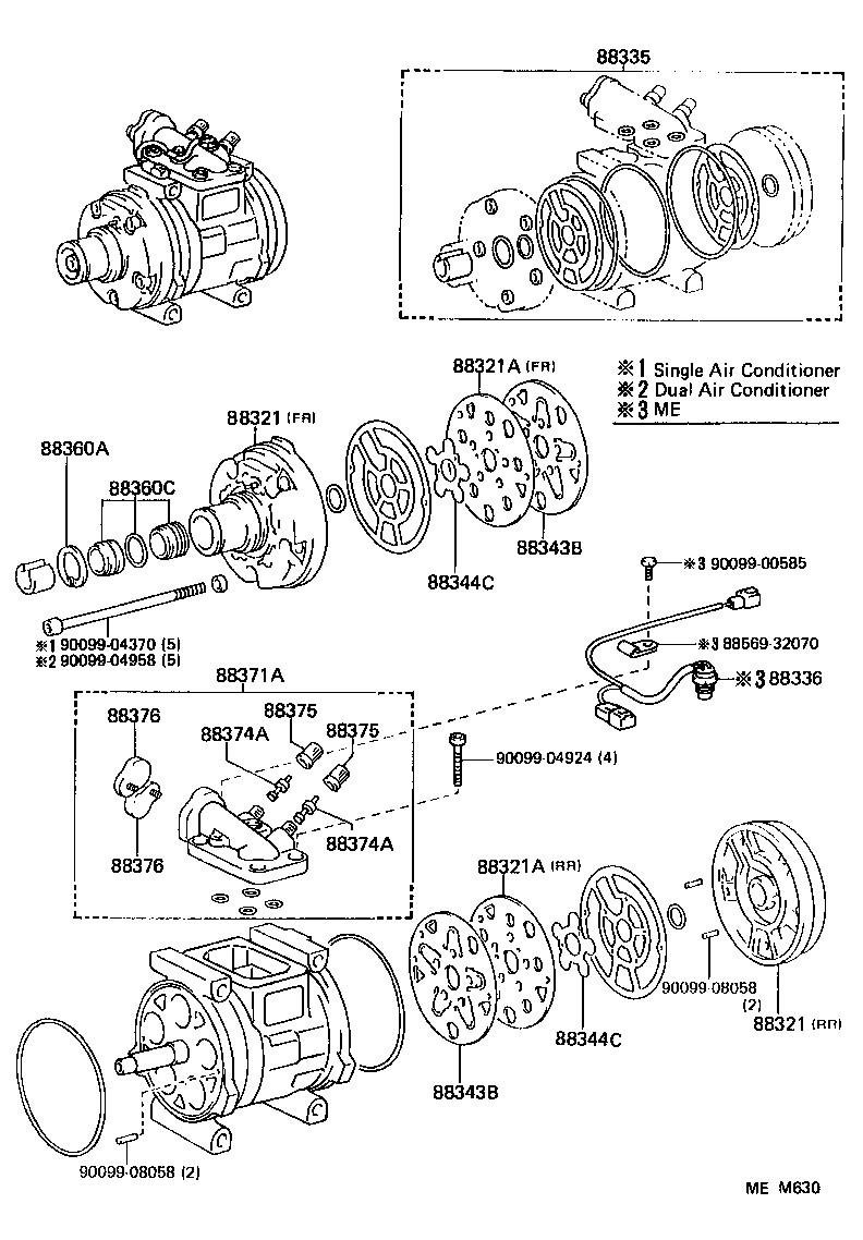  LAND CRUISER 60 |  HEATING AIR CONDITIONING COMPRESSOR