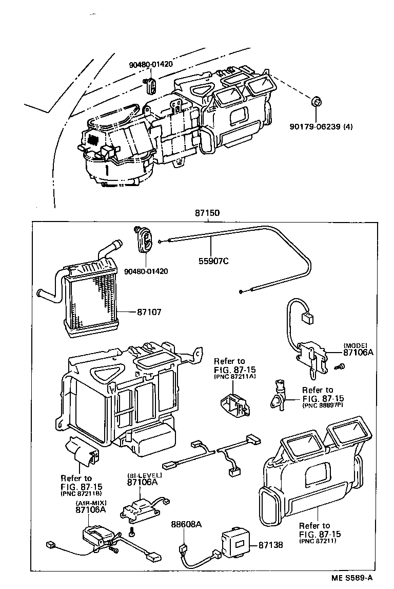  CROWN |  HEATING AIR CONDITIONING HEATER UNIT BLOWER