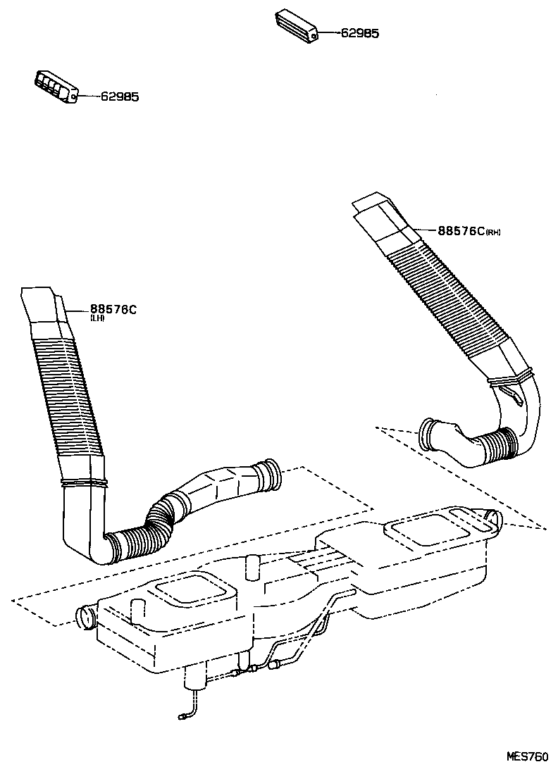  CROWN |  HEATING AIR CONDITIONING CONTROL AIR DUCT