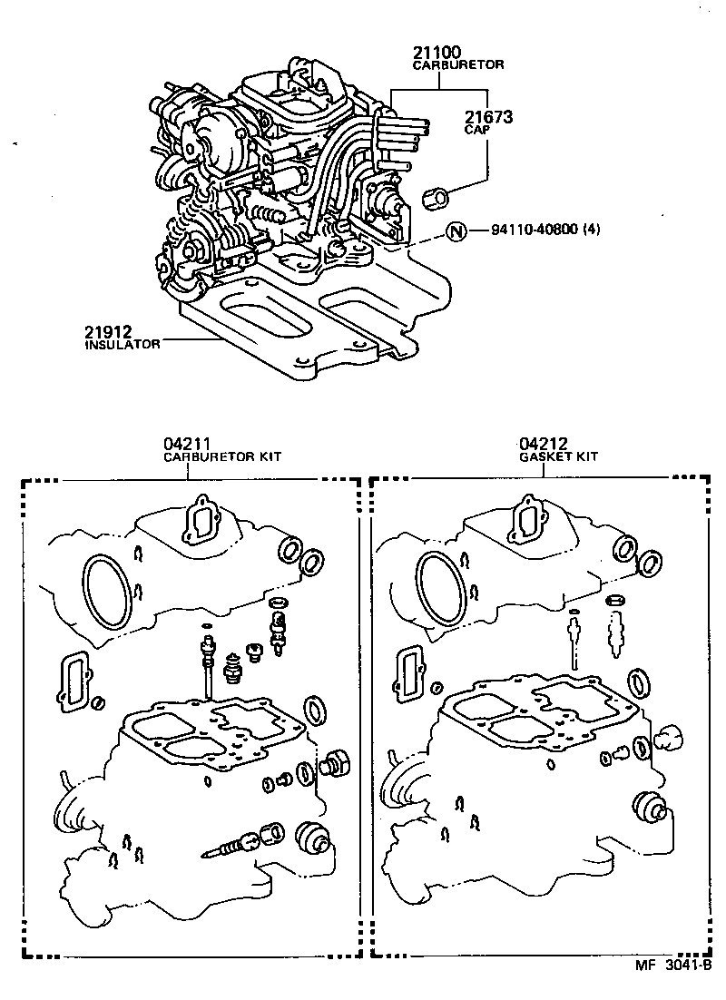  HIACE VAN COMUTER |  CARBURETOR ASSEMBLY