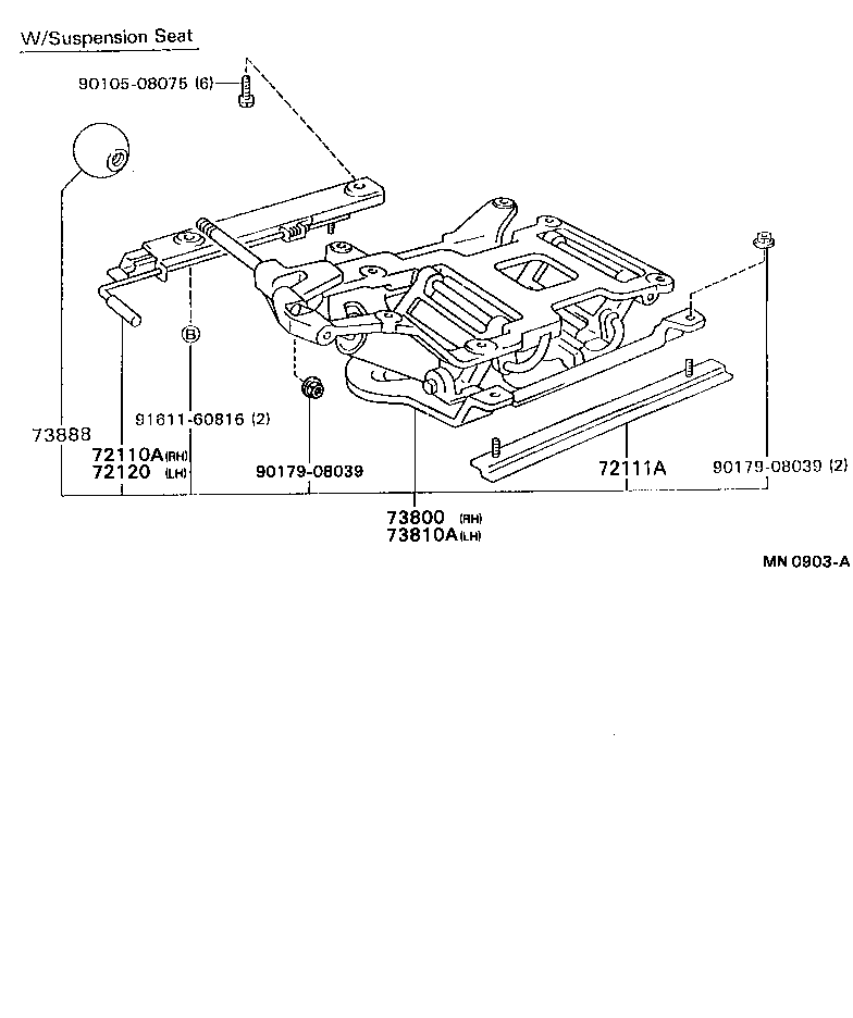  DYNA 200 |  SEAT SEAT TRACK