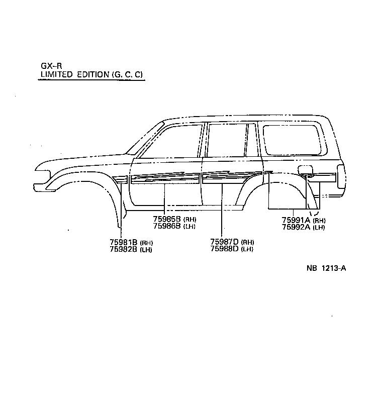  LAND CRUISER 80 |  BODY STRIPE