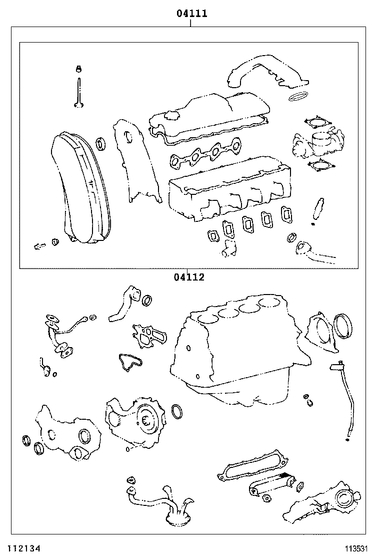  HILUX 4RUNNER 4WD |  ENGINE OVERHAUL GASKET KIT