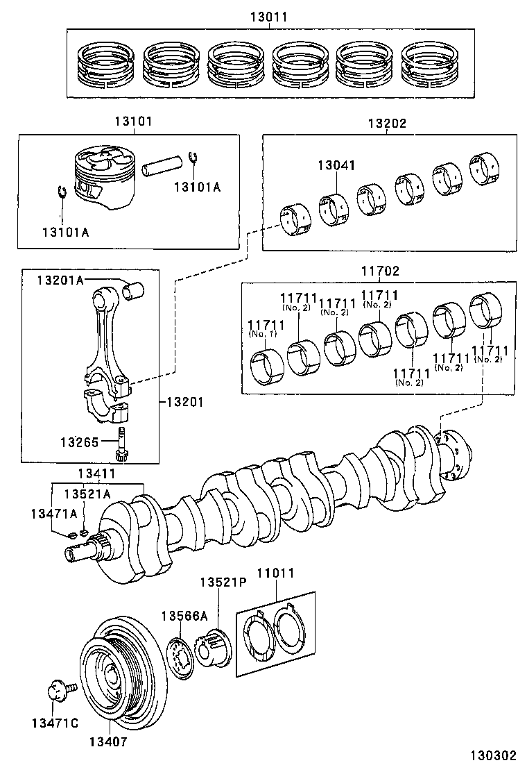  CROWN |  CRANKSHAFT PISTON