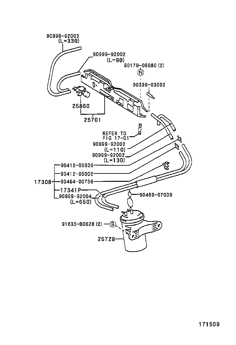  CAMRY JPP SED |  VACUUM PIPING