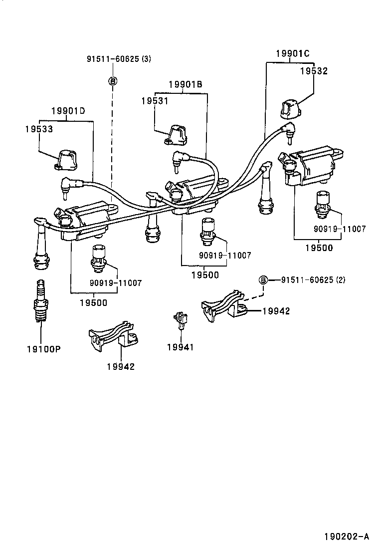  CROWN |  IGNITION COIL SPARK PLUG