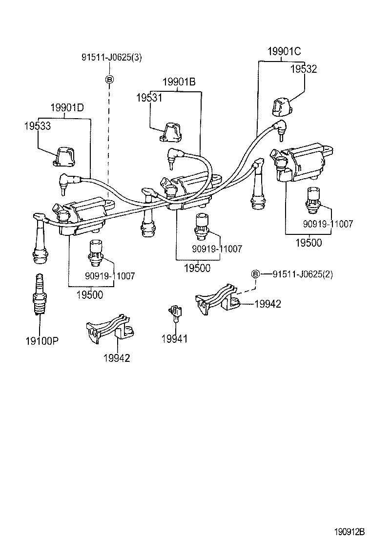  CROWN |  IGNITION COIL SPARK PLUG