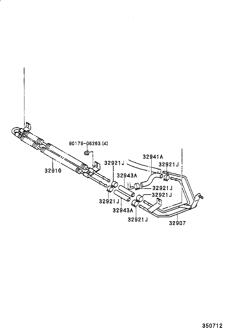  LS400 |  OIL COOLER TUBE ATM