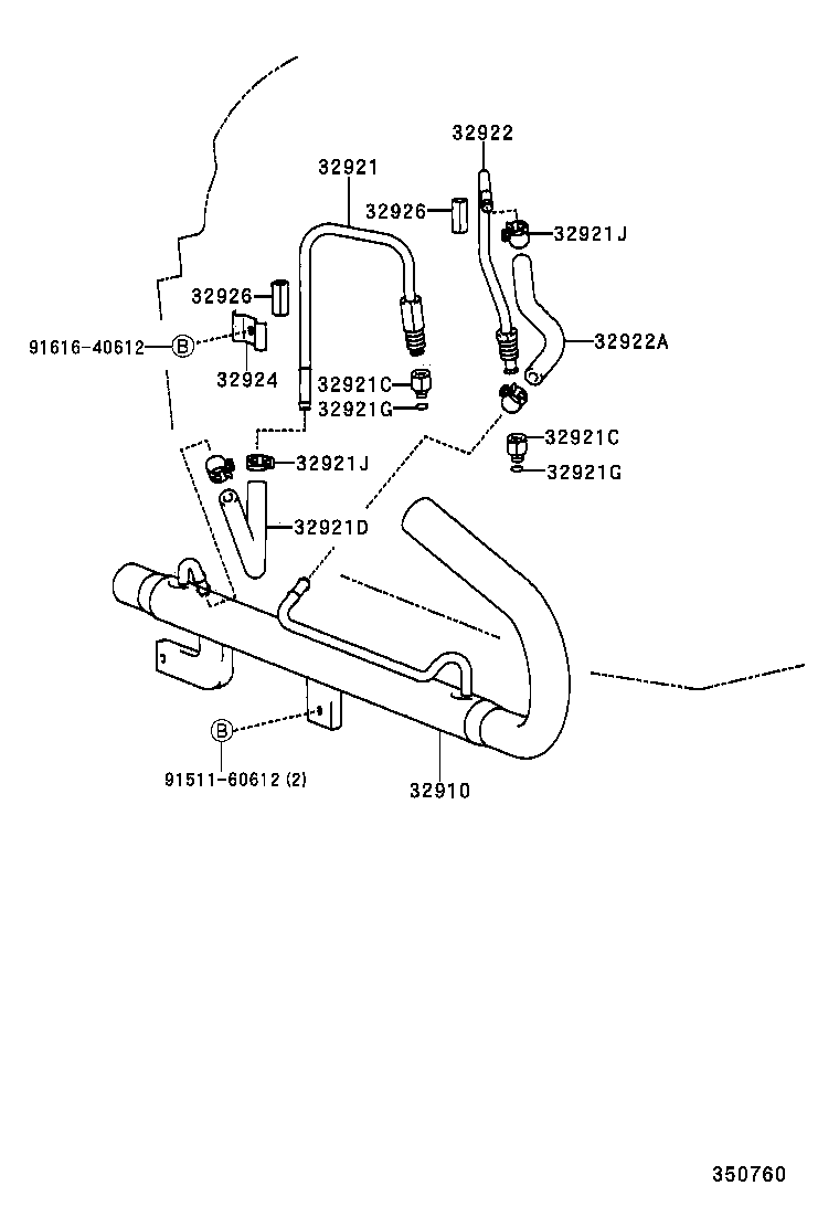  MR2 |  OIL COOLER TUBE ATM