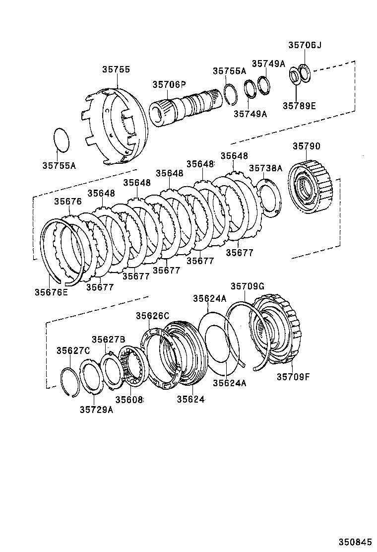  CROWN |  CENTER SUPPORT PLANETARY SUN GEAR ATM