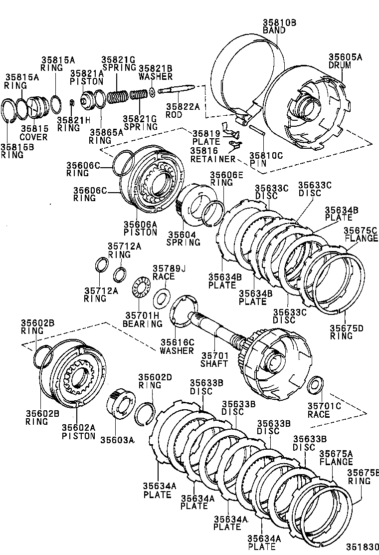  MR2 |  BRAKE BAND MULTIPLE DISC CLUTCH ATM