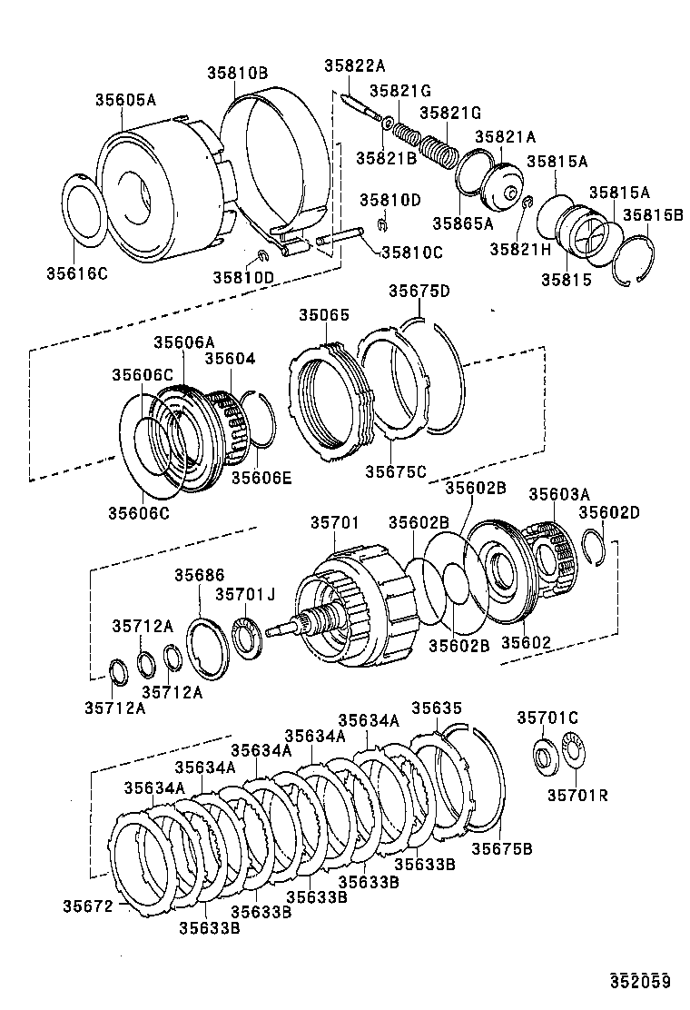  CROWN |  BRAKE BAND MULTIPLE DISC CLUTCH ATM