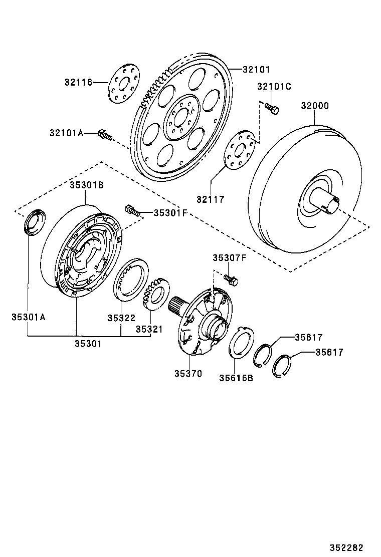  PICNIC |  TORQUE CONVERTER FRONT OIL PUMP CHAIN ATM