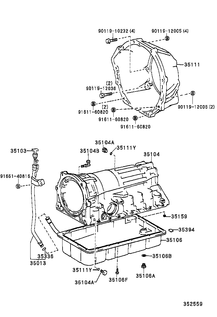  4RUNNER |  TRANSMISSION CASE OIL PAN ATM