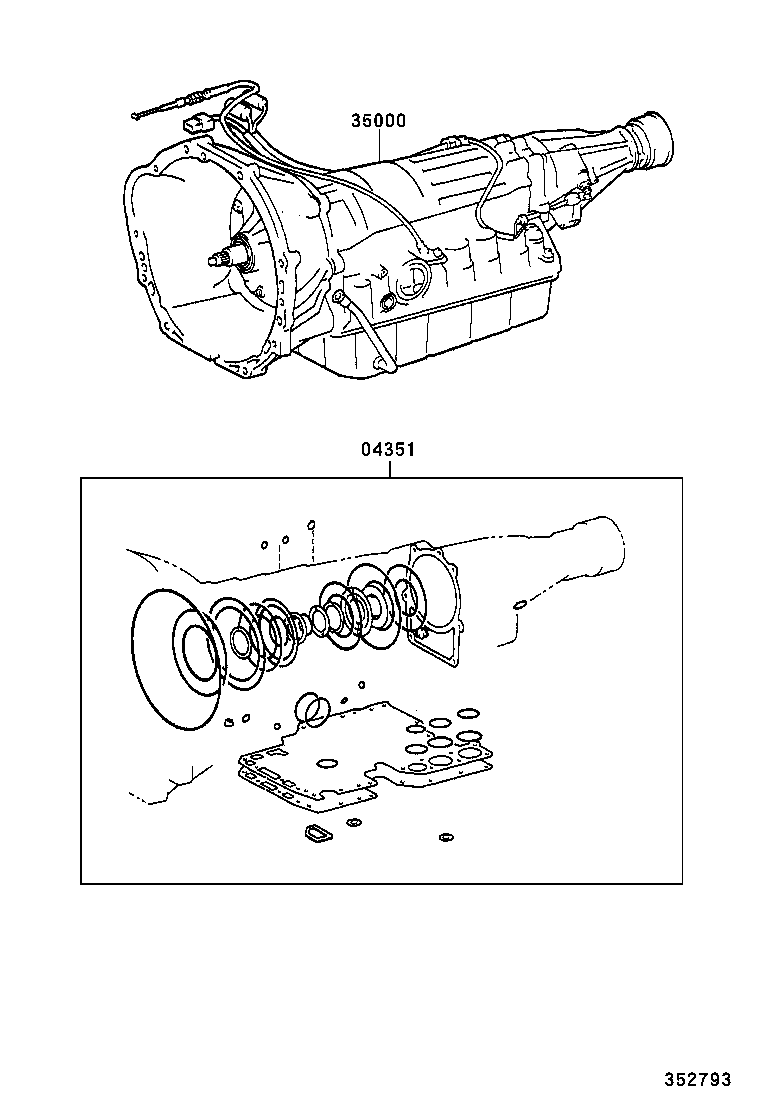  4RUNNER |  TRANSAXLE OR TRANSMISSION ASSY GASKET KIT ATM