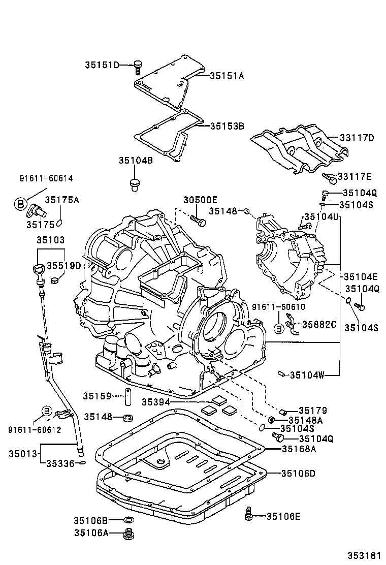  CAMRY JPP SED |  TRANSMISSION CASE OIL PAN ATM