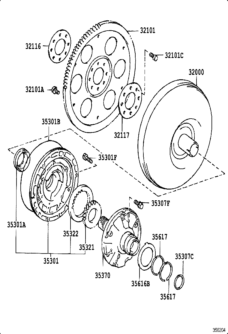  CELICA |  TORQUE CONVERTER FRONT OIL PUMP CHAIN ATM