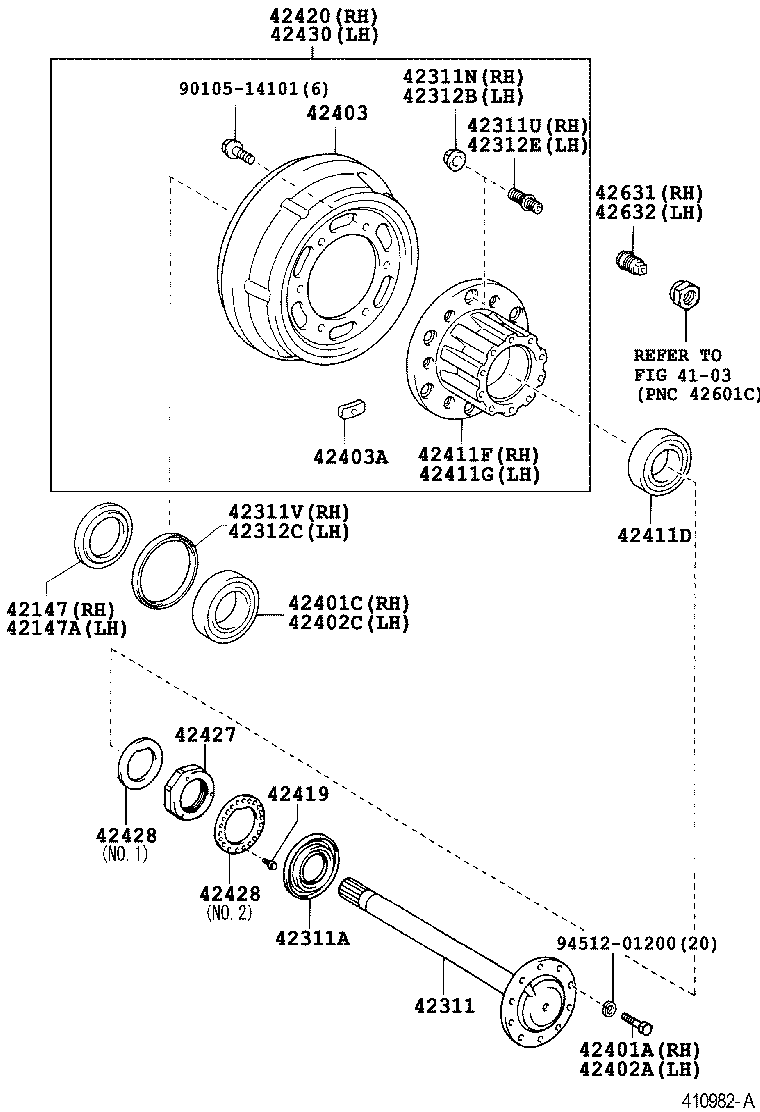  DYNA |  REAR AXLE SHAFT HUB