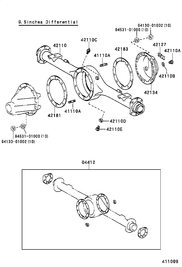  DYNA 150 |  REAR AXLE HOUSING DIFFERENTIAL