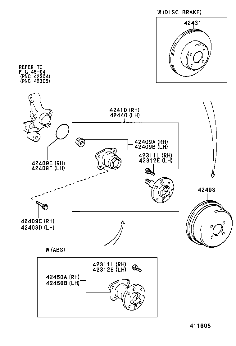  COROLLA LB |  REAR AXLE SHAFT HUB