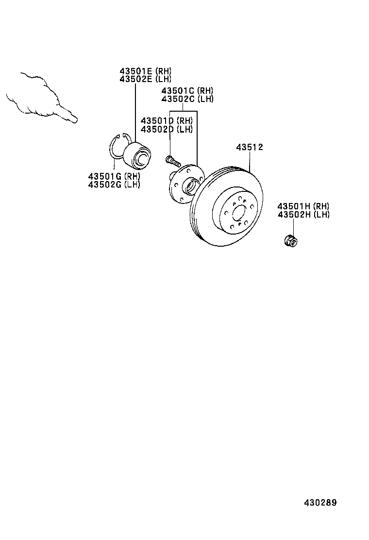  PRIUS |  FRONT AXLE HUB