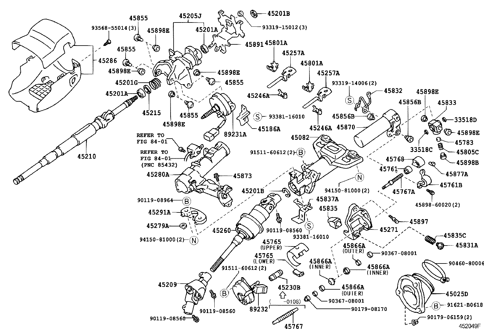  CROWN |  STEERING COLUMN SHAFT