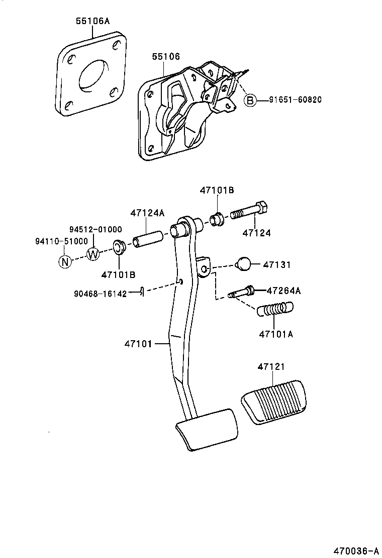  ES300 |  BRAKE PEDAL BRACKET