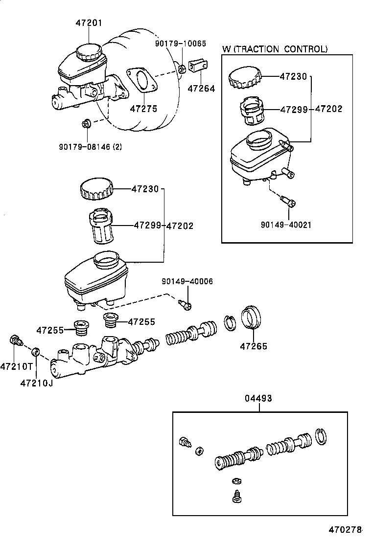  LS400 |  BRAKE MASTER CYLINDER