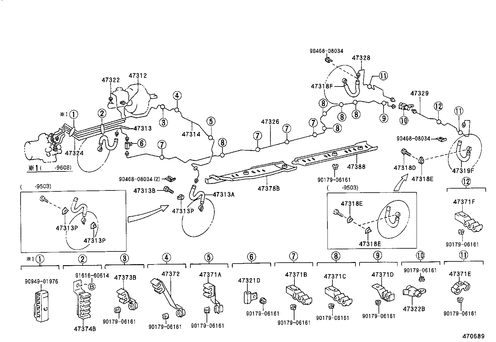  LS400 |  BRAKE TUBE CLAMP