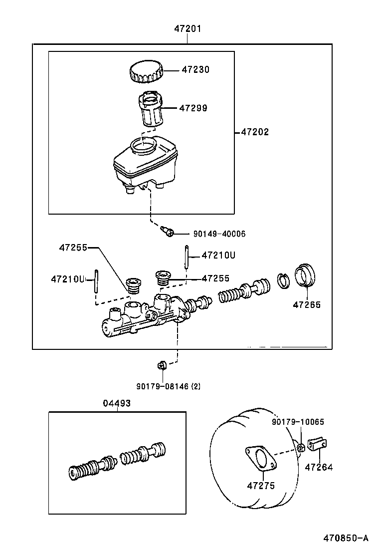  LS400 |  BRAKE MASTER CYLINDER