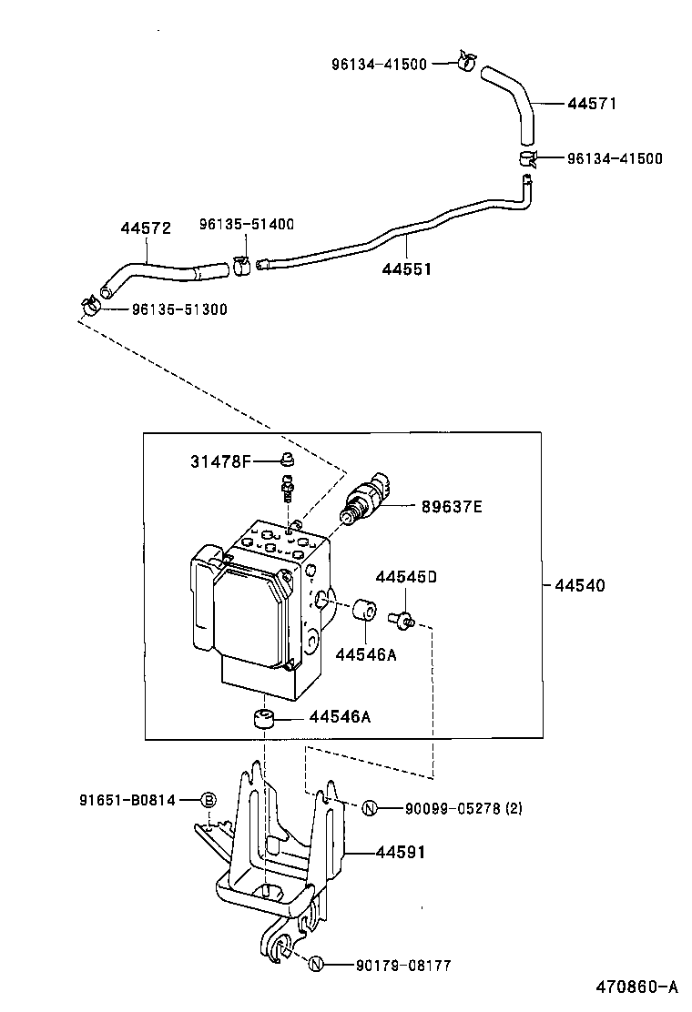  LS400 |  BRAKE TUBE CLAMP