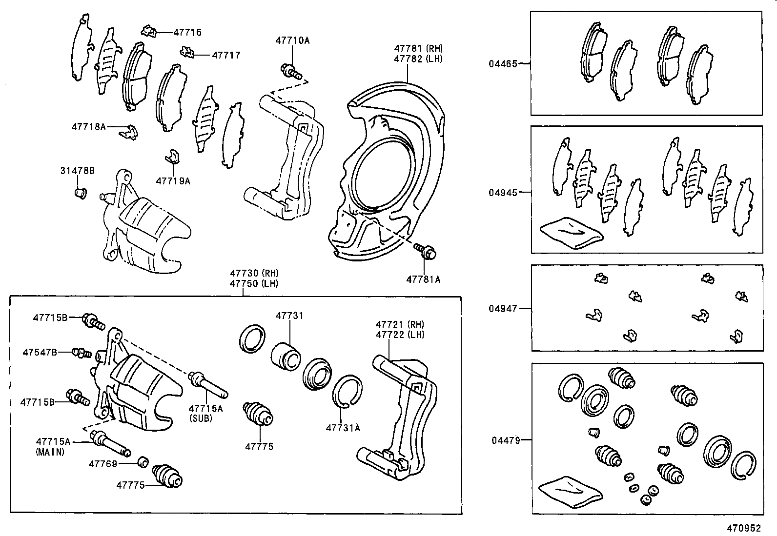  CAMRY JPP SED |  FRONT DISC BRAKE CALIPER DUST COVER