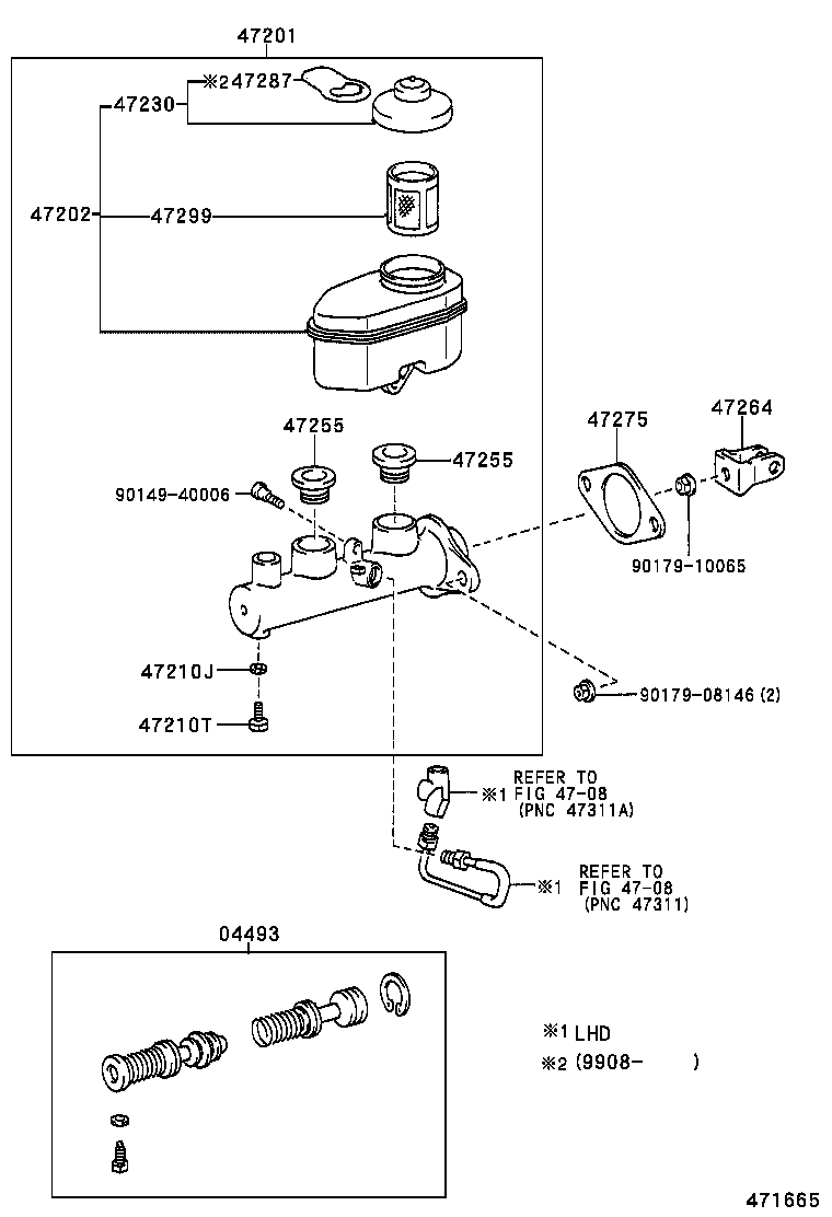  ES300 |  BRAKE MASTER CYLINDER